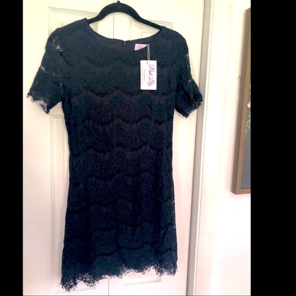 NWT! Pink Lily Boutique navy lace dress
